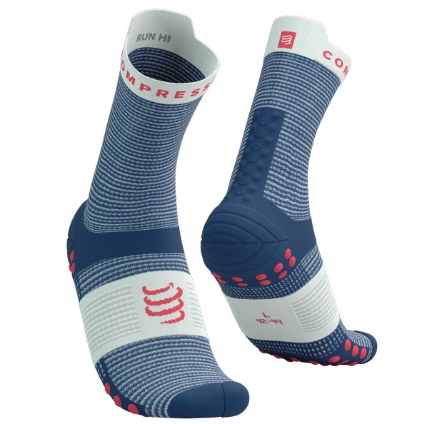 COMPRESSPORT Pro Racing Socks V4.0 RUN High Blues / Sugar