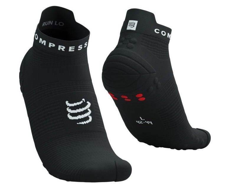COMPRESSPORT Pro Racing Socks V4.0 RUN Low Black / White