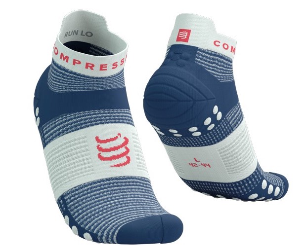 COMPRESSPORT Pro Racing Socks V4.0 RUN Low Blues / Sugar
