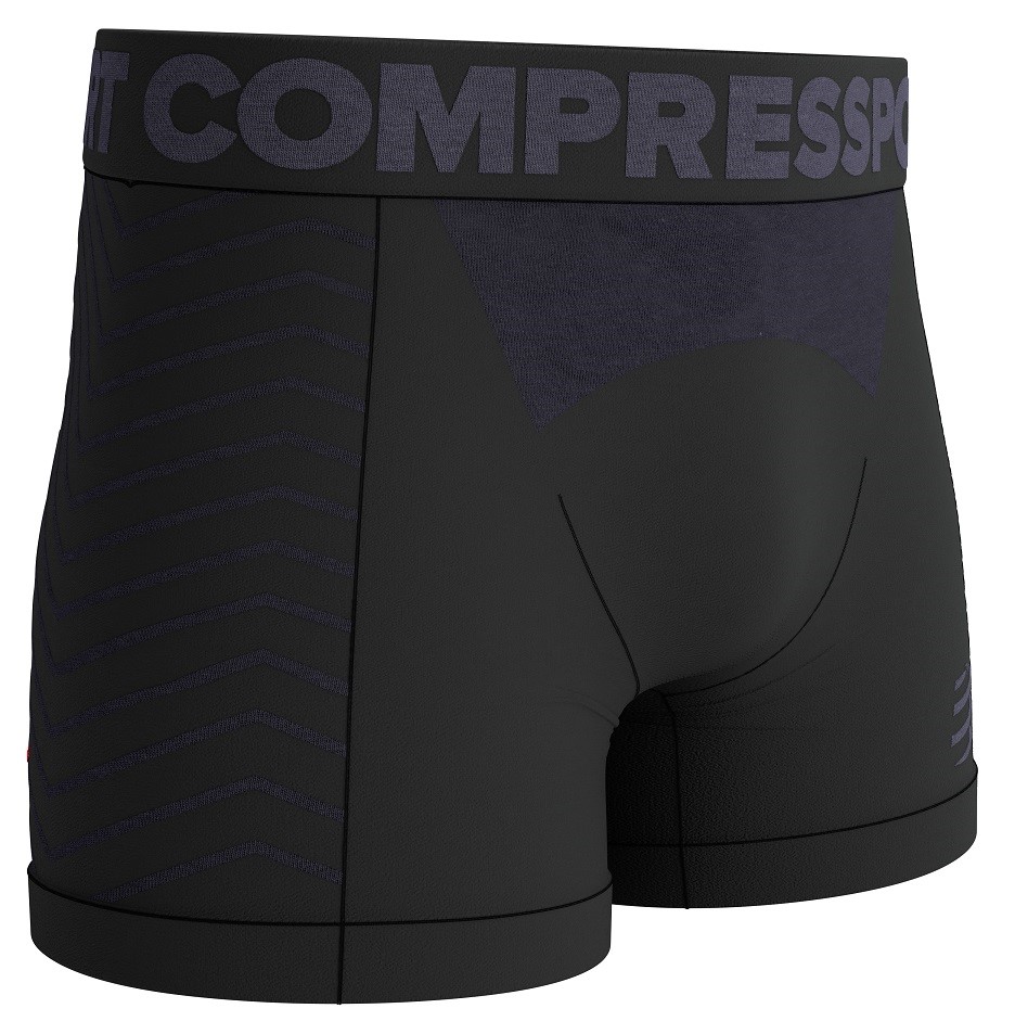 COMPRESSPORT Seamless Boxer M Black/Grey