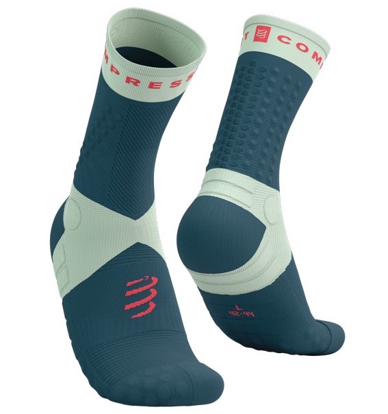 COMPRESSPORT Ultra Trail Socks V2.0 Stargazer / Aqua / Fluo Red