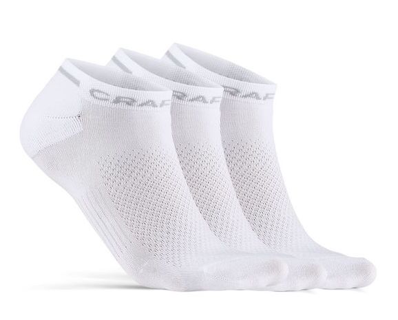 CRAFT Ponožky CORE Dry Shaftless 3-pack Bílá
