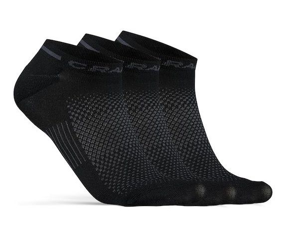 CRAFT Ponožky CORE Dry Shaftless 3-pack Černá