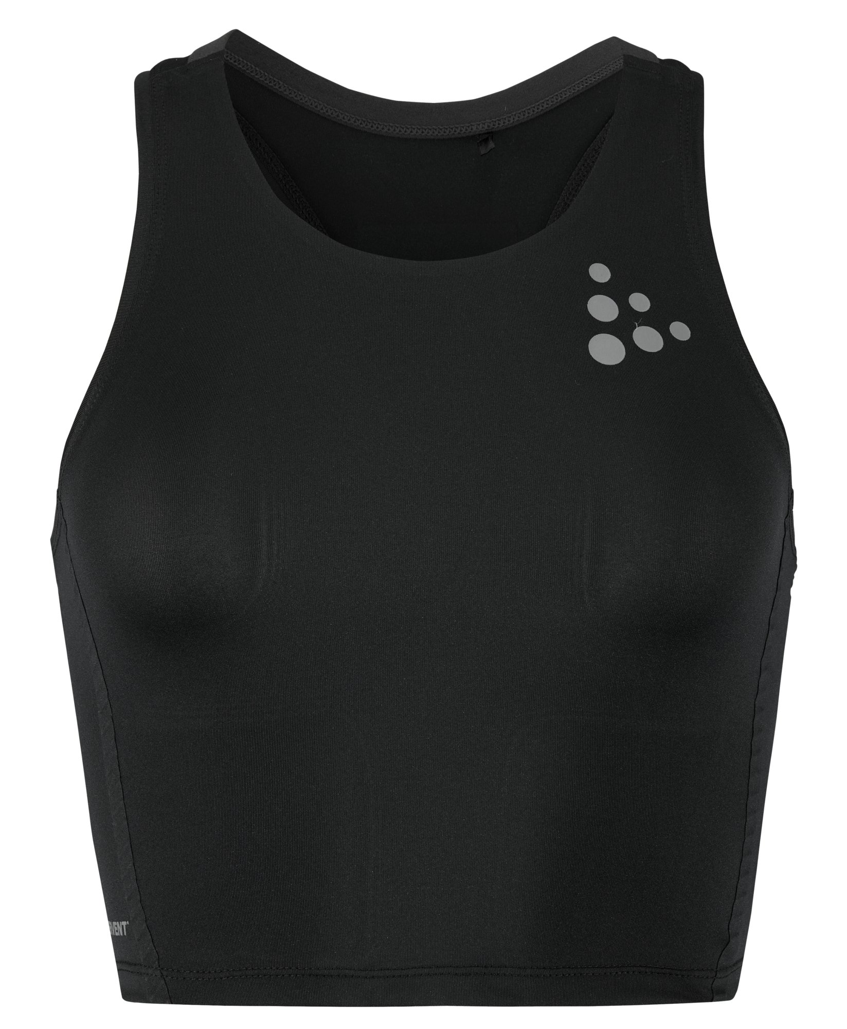 CRAFT PRO Hypervent Cropped Top 2 W Černá