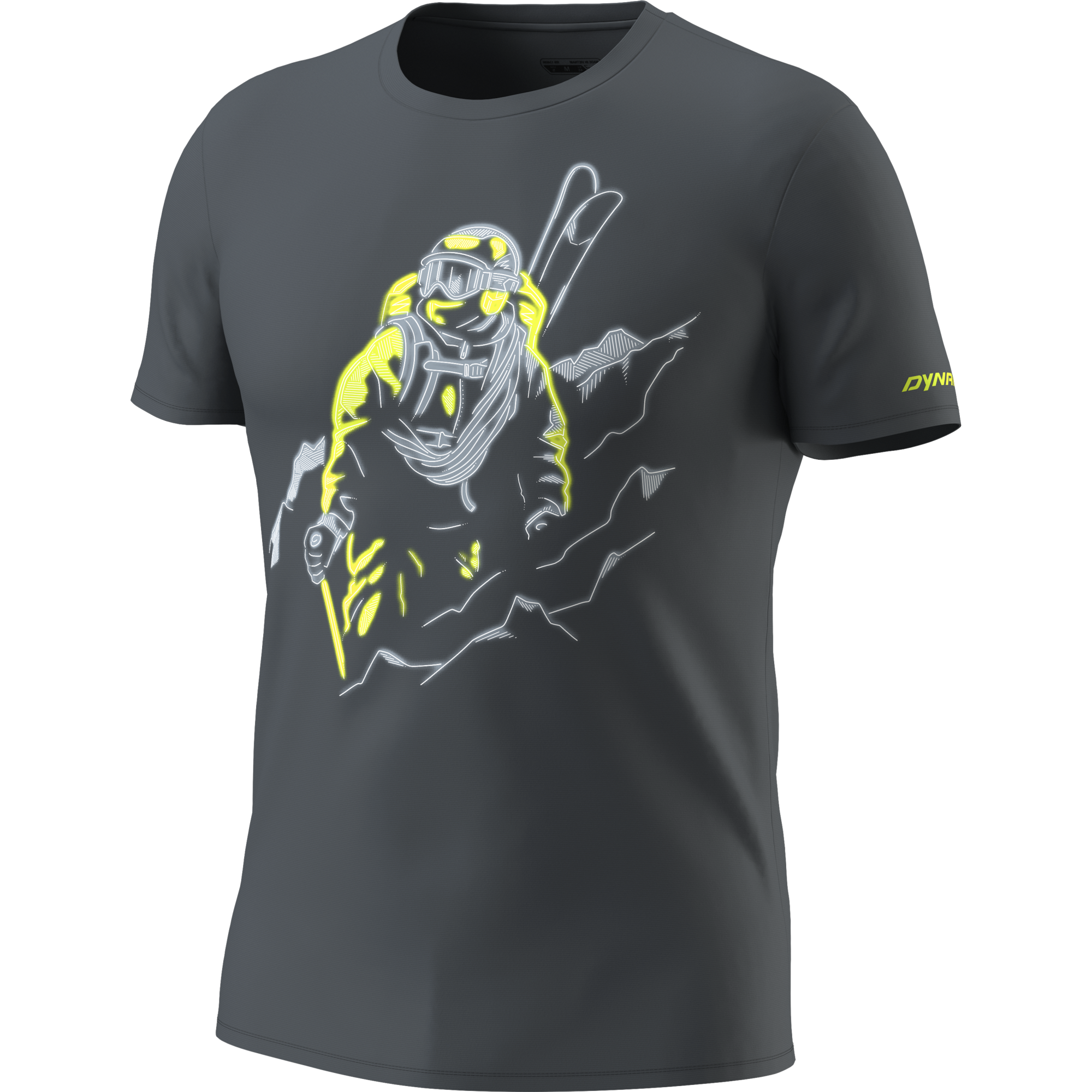 DYNAFIT Blacklight Cotton Tee Shirt Men Cinder Blacklight