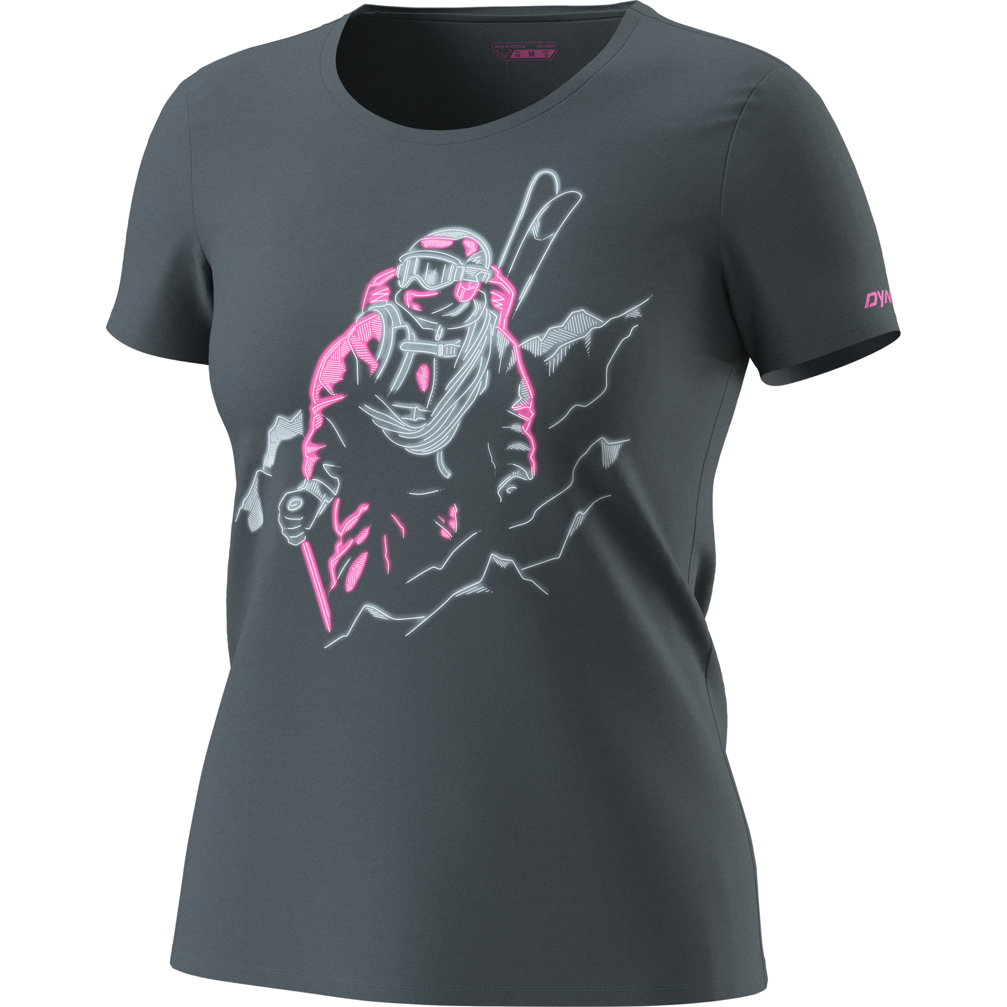 DYNAFIT Blacklight Cotton Tee Shirt Women Cinder Blacklight