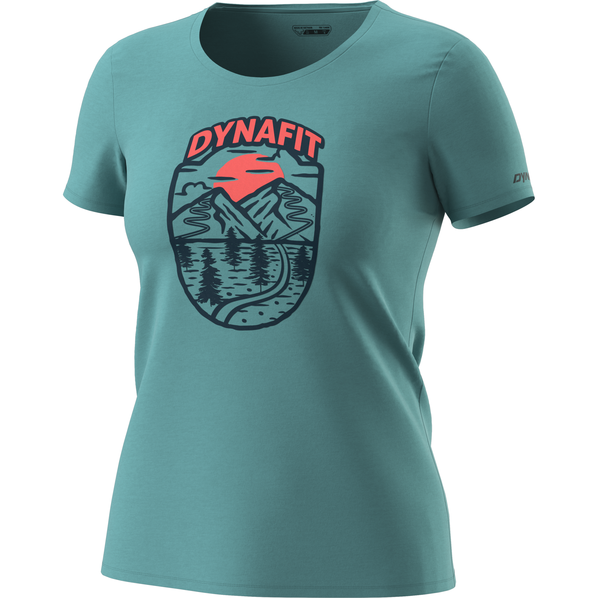 DYNAFIT Graphic Cotton T-Shirt Women Brittany Blue / Horizon