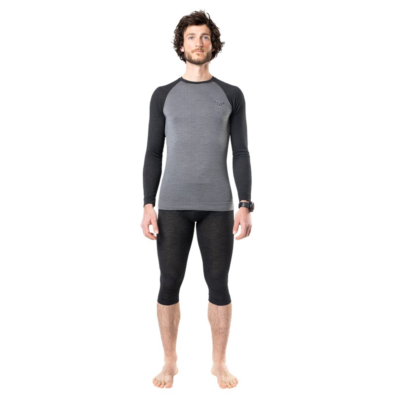 DYNAFIT Tour Light Merino Long Sleeve Shirt Men Black Out