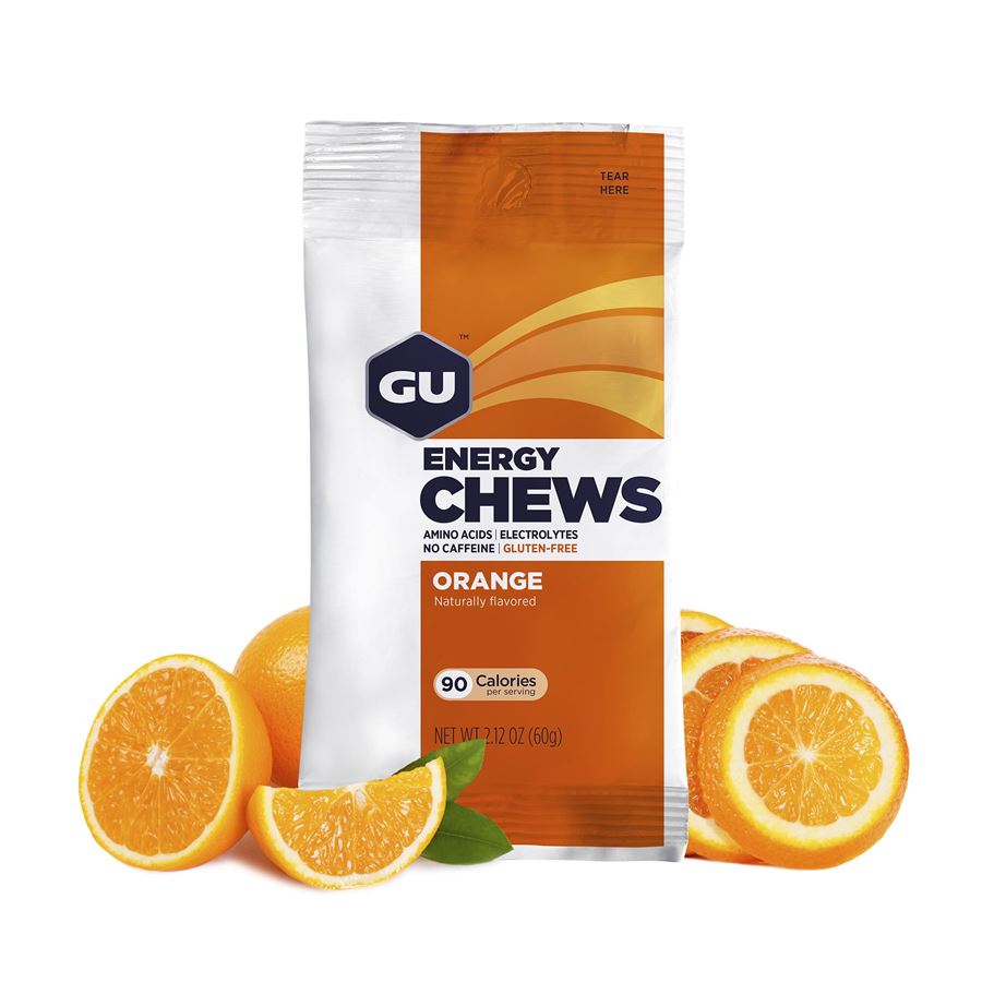 GU Energy Chews 60 g Orange 1 SÁČEK (balení 12ks)
