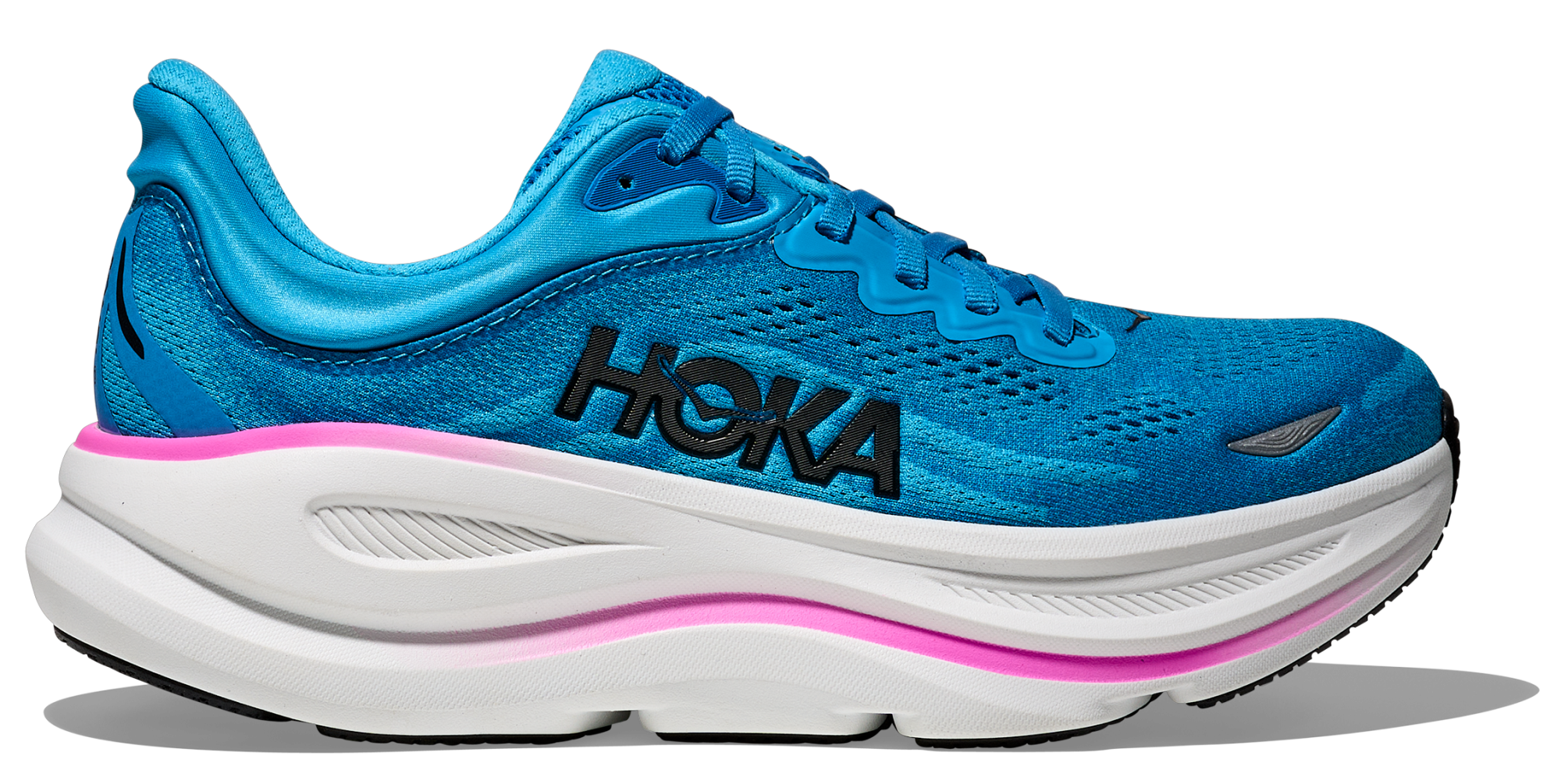 HOKA Bondi 9 W Skyward Blue / Neon Fuchsia