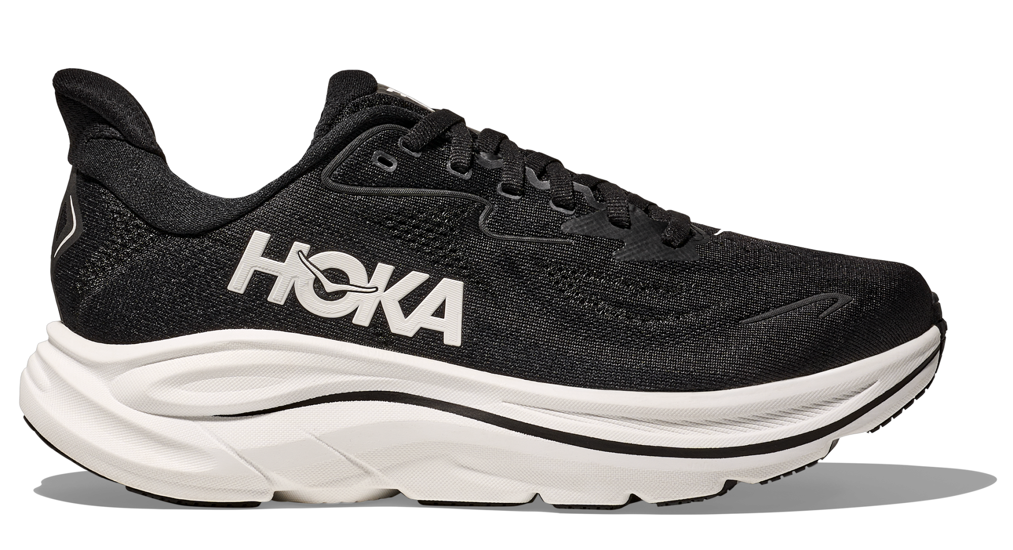 HOKA Clifton 10 M WIDE Black / White