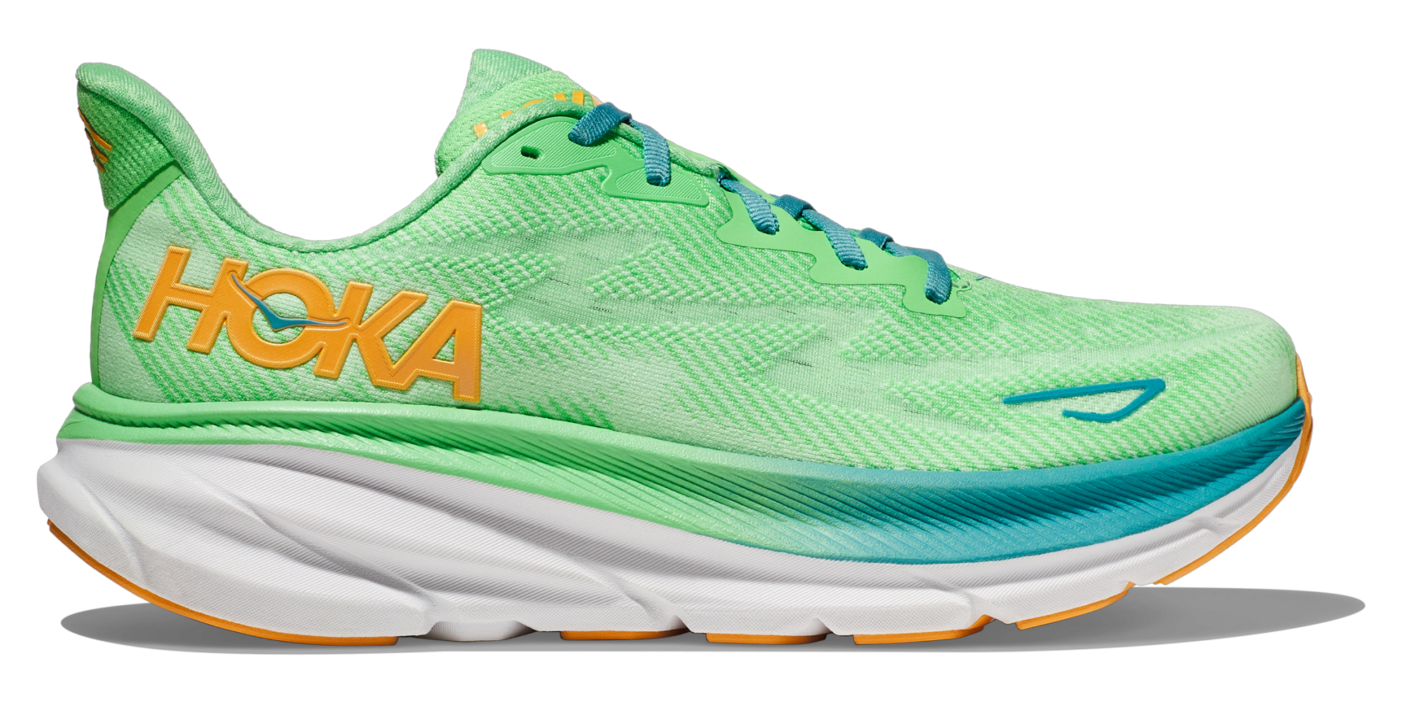 HOKA CLIFTON 9 M ZEST / LIME GLOW