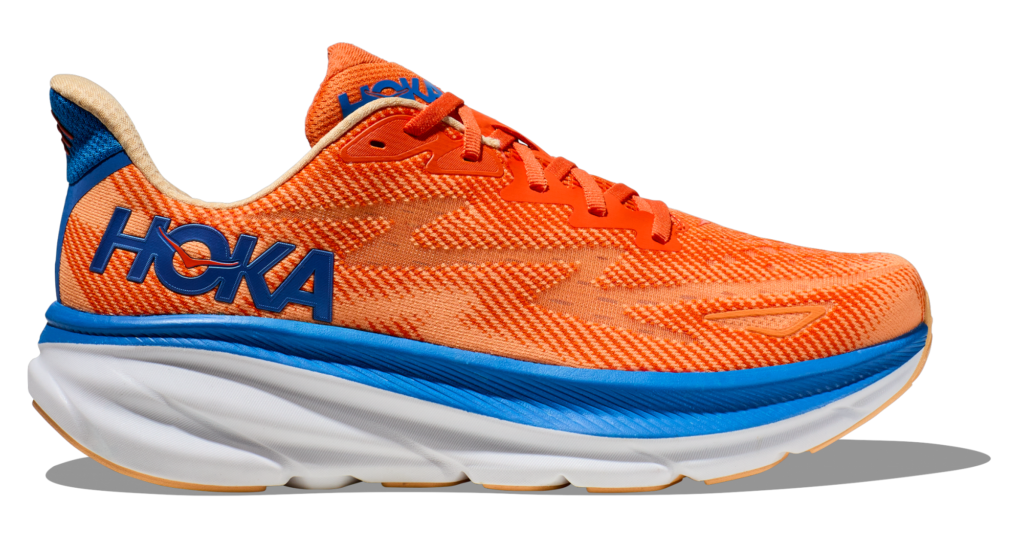 HOKA CLIFTON 9 VIBRANT ORANGE / IMPALA