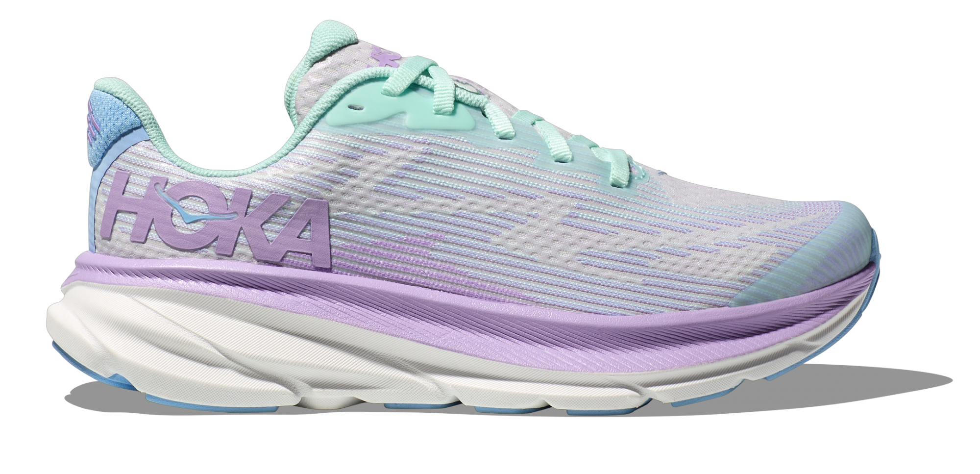 HOKA CLIFTON 9 YOUTH SUNLIT OCEAN / LILAC MIST