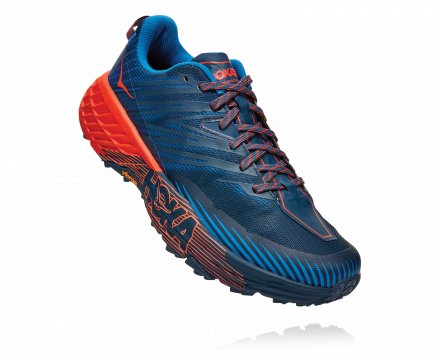 HOKA SPEEDGOAT 4 Majolica Blue/Mandarin Red  