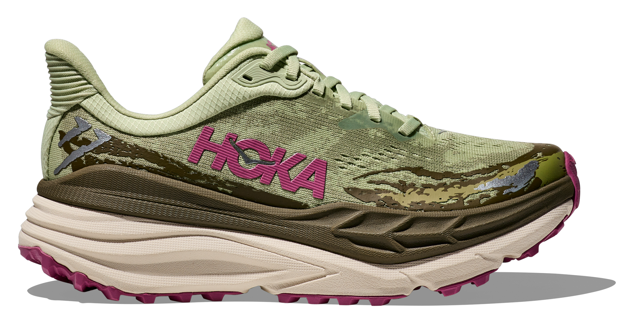 HOKA STINSON 7 W SEED GREEN / BEET ROOT