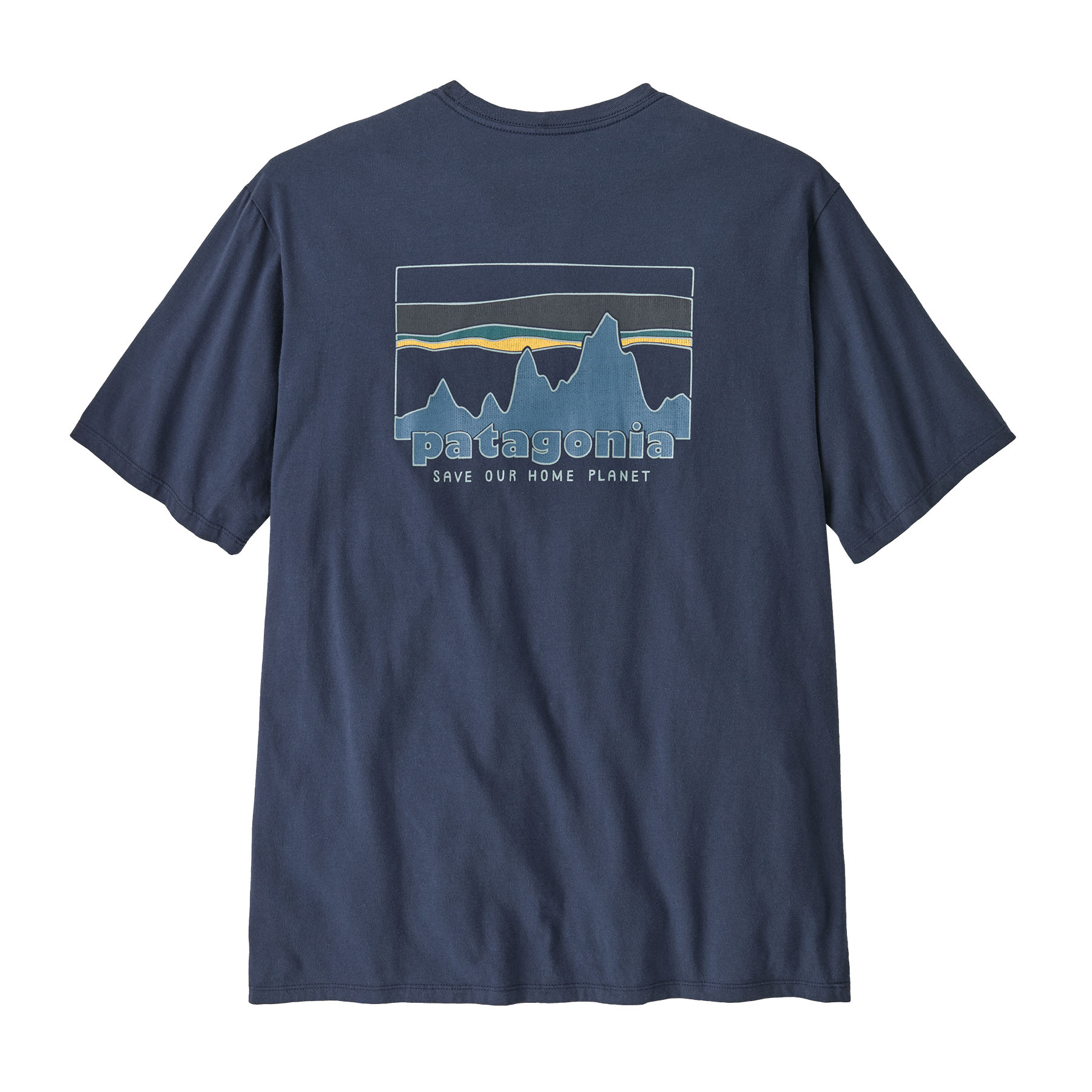 PATAGONIA Men's '73 Skyline Organic T-Shirt New Navy
