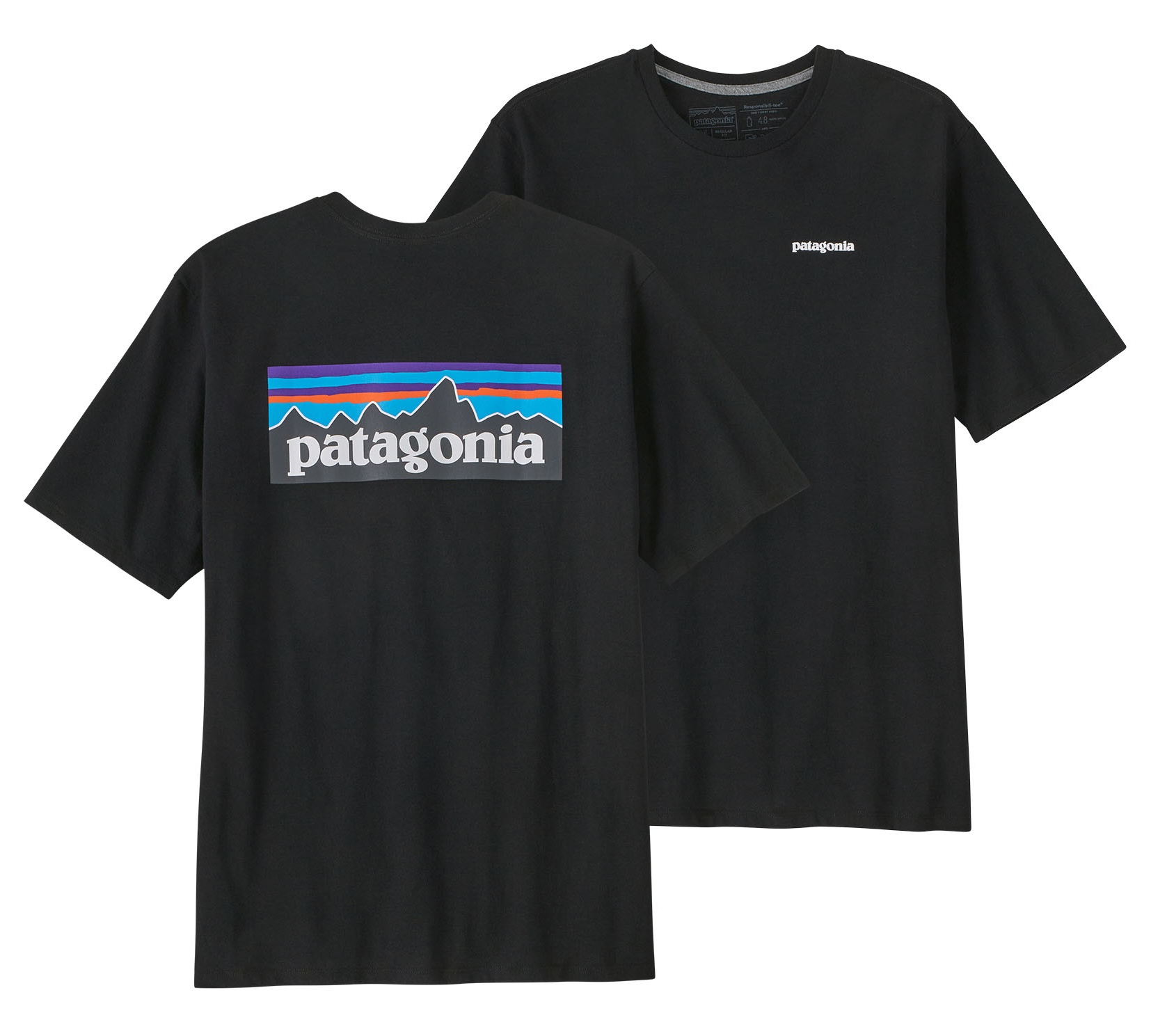 PATAGONIA Men's P-6 Logo Responsibili-Tee® Black