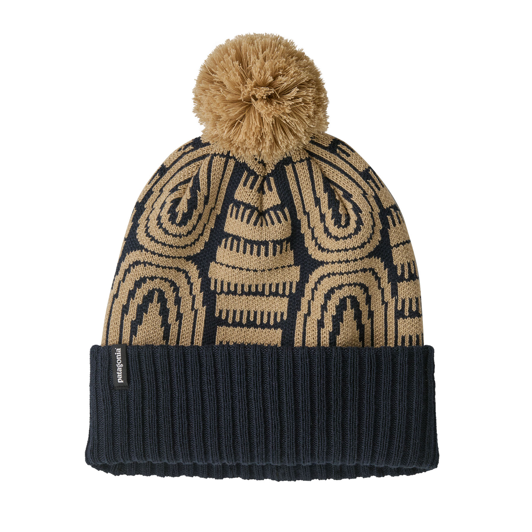 PATAGONIA Powder Town Beanie Flow: Sunken Blue