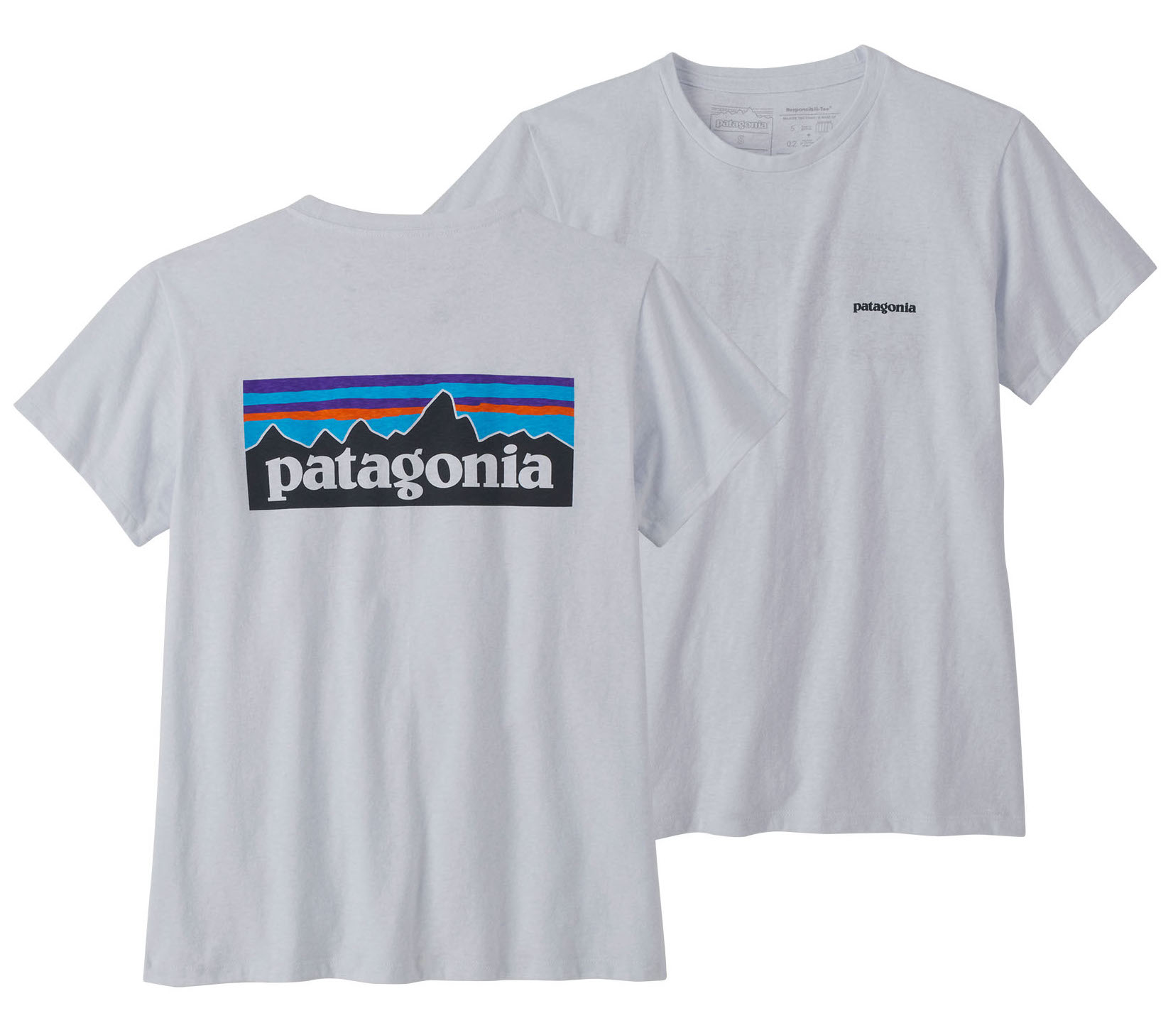 PATAGONIA Women's P-6 Logo Responsibili-Tee® White