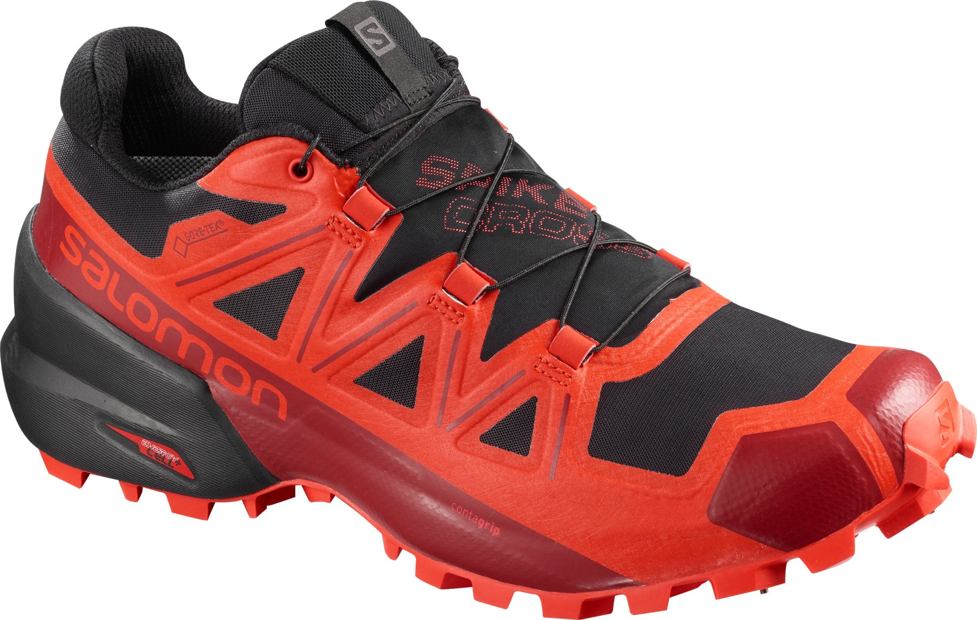 SALOMON SPIKECROSS 5 GTX Black/RacRd/Red