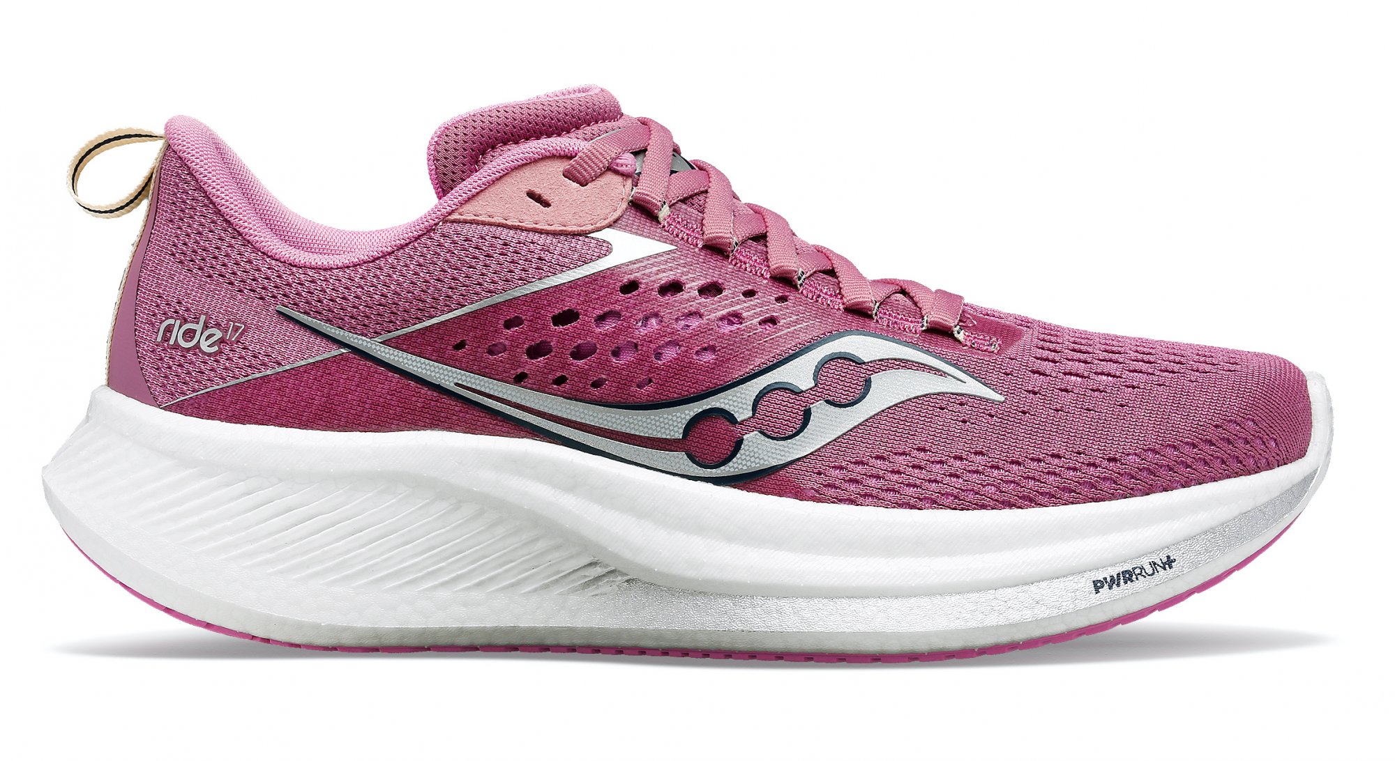 SAUCONY RIDE 17 W ORCHID/SILVER 