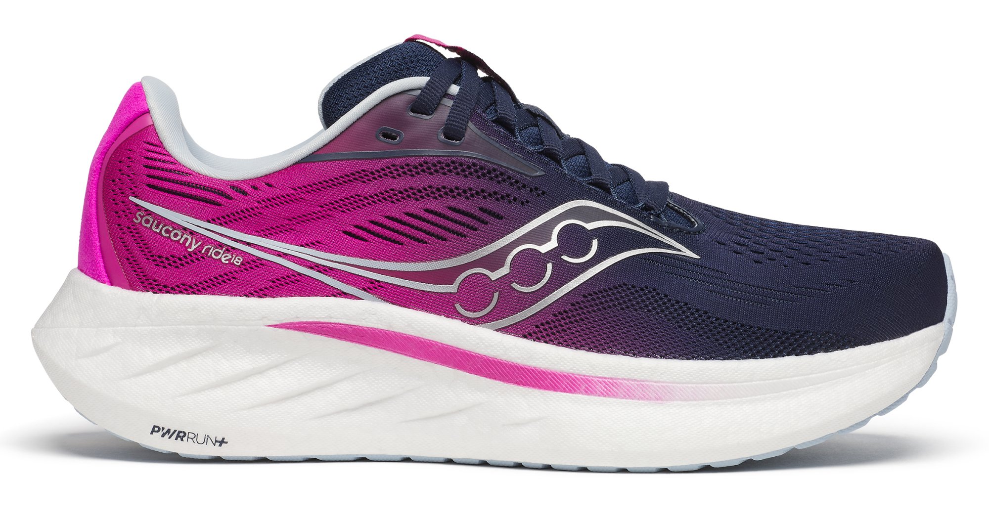 SAUCONY Ride 18 W Navy / Fuchsia