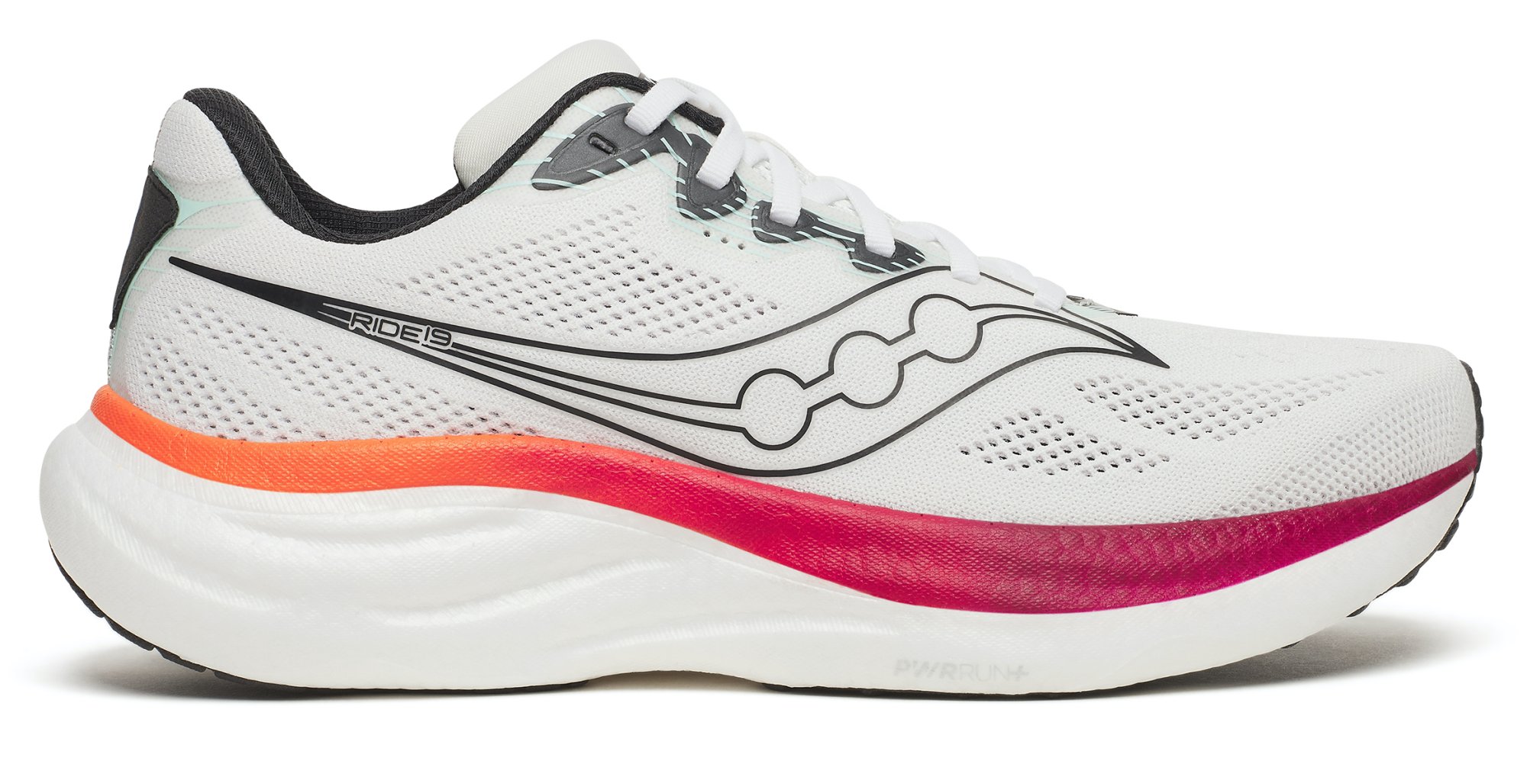 SAUCONY RIDE 19 M White / Crimson