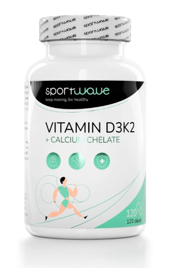 SPORTWAVE Vitamín D3K2+ calcium chelate 120 cps