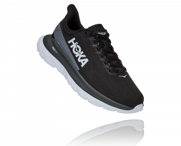 HOKA MACH 4 BLUE FOG / HOT CORAL