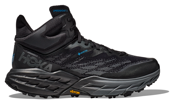 HOKA SPEEDGOAT 5 MID GTX M BLACK / BLACK