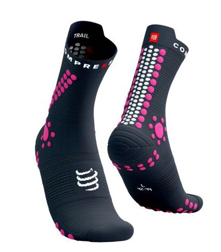 COMPRESSPORT PRO RACING SOCKS V4.0 TRAIL MAGNET/MAGENTA