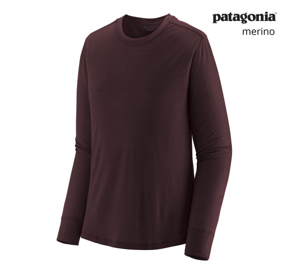 PATAGONIA Women's Long-Sleeved Capilene® Cool Merino Shirt Obsidian Plum