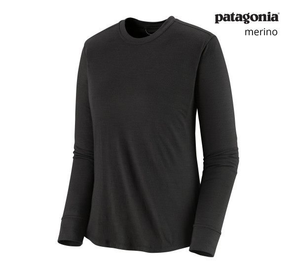 PATAGONIA Women's Long-Sleeved Capilene® Cool Merino Shirt Black