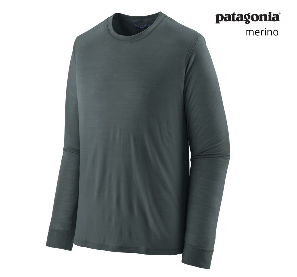 PATAGONIA Men's Long-Sleeved Capilene® Cool Merino Shirt Nouveau Green