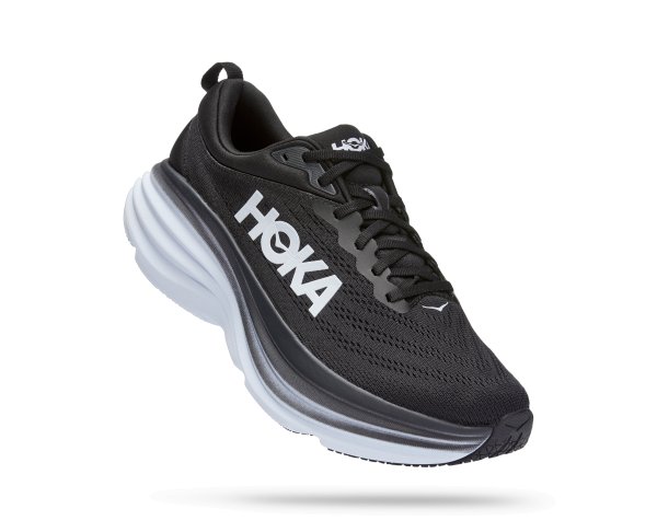 HOKA BONDI 8 BLACK / WHITE