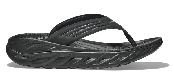 HOKA ORA RECOVERY FLIP BLACK / DARK GULL GRAY