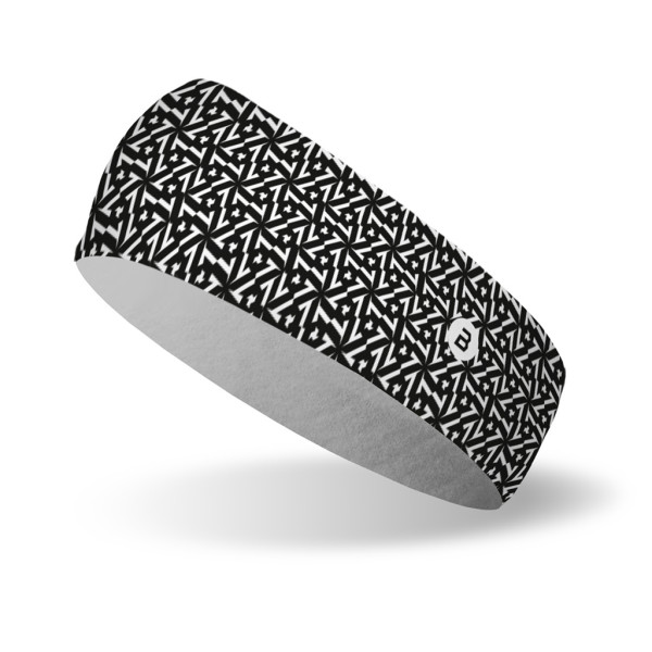 BOSA Sportovní čelenka Chilly Snow Flakes Black