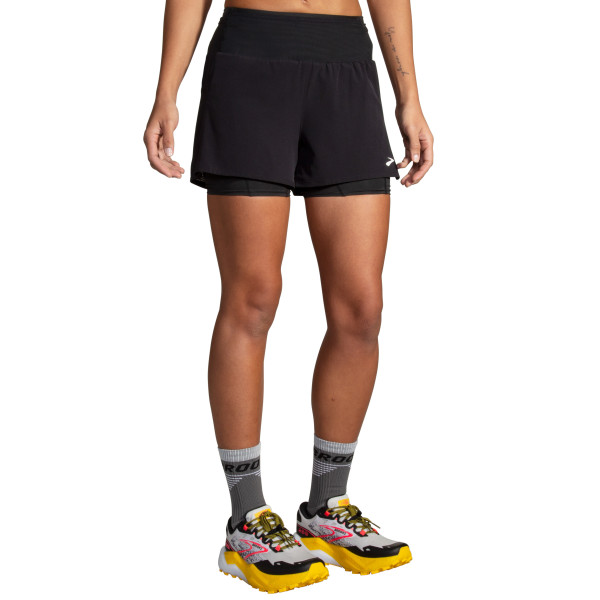 BROOKS High Point 3" 2in1 Short 2.0 W Černá
