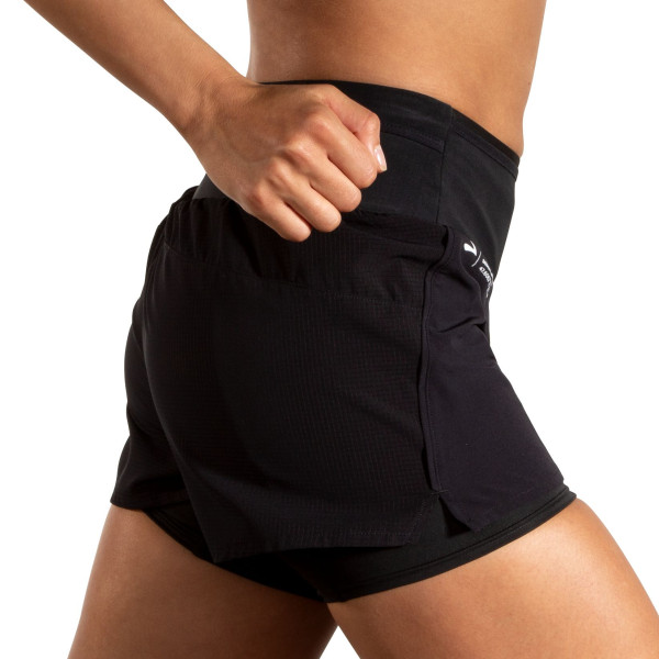 BROOKS High Point 3" 2in1 Short 2.0 W Černá
