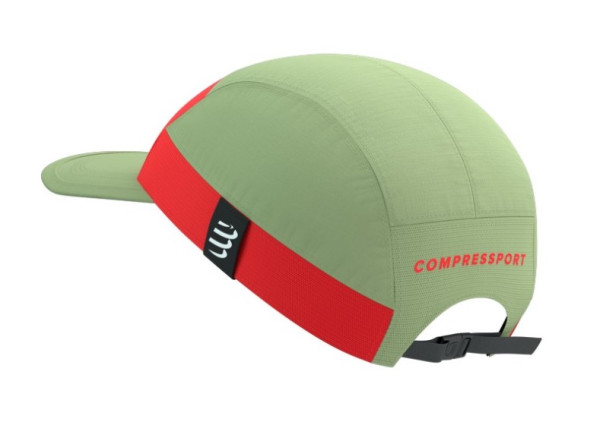 COMPRESSPORT 5 Panel Light Cap Nile / Fluo Red