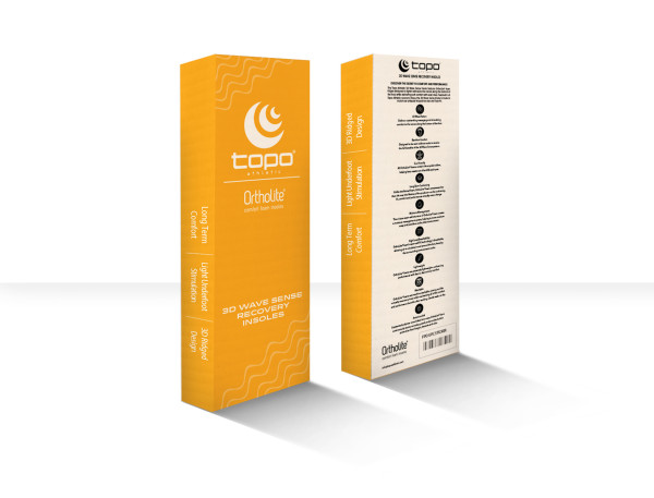 TOPO ATHLETIC 3D Wave Sense Insole M Orange / Black