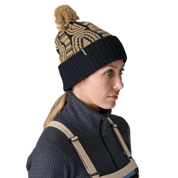 PATAGONIA Powder Town Beanie Flow: Sunken Blue