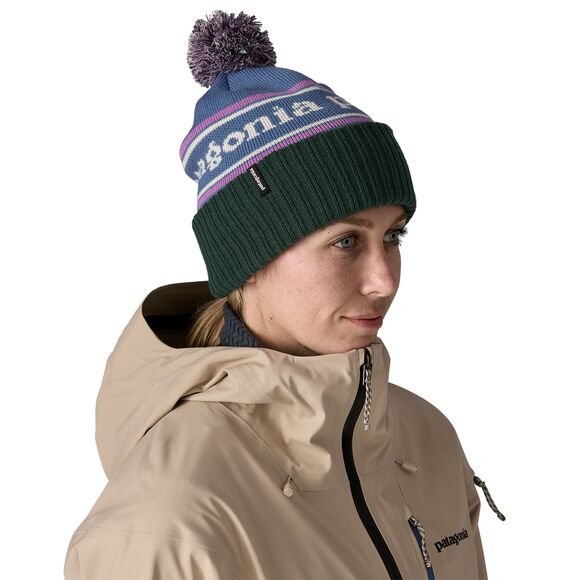 PATAGONIA Powder Town Beanie Park Stripe: Barnacle Blue