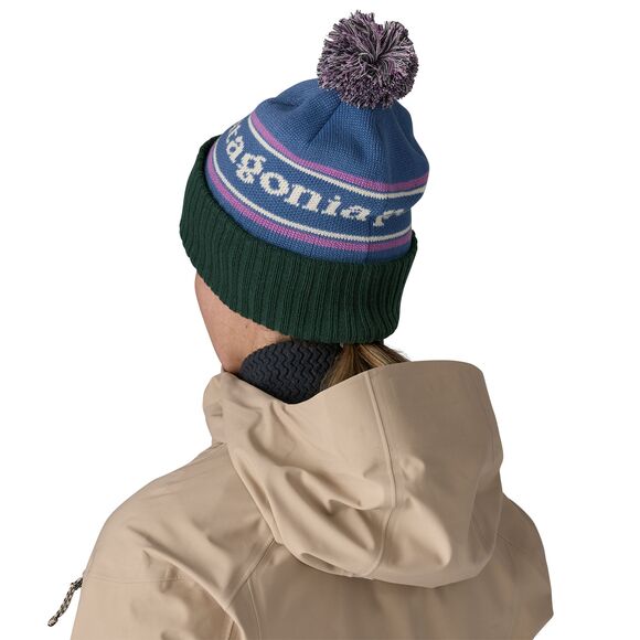 PATAGONIA Powder Town Beanie Park Stripe: Barnacle Blue