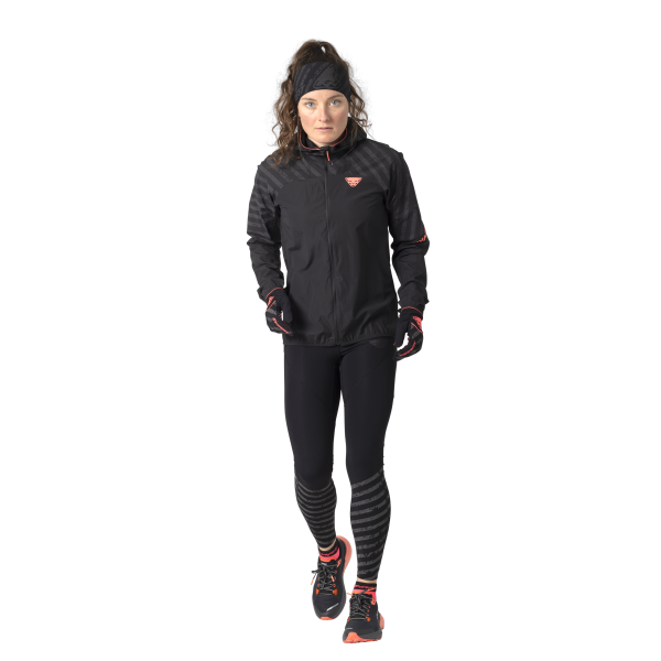 DYNAFIT Trail Reflective Wind Jacket Women Black Out