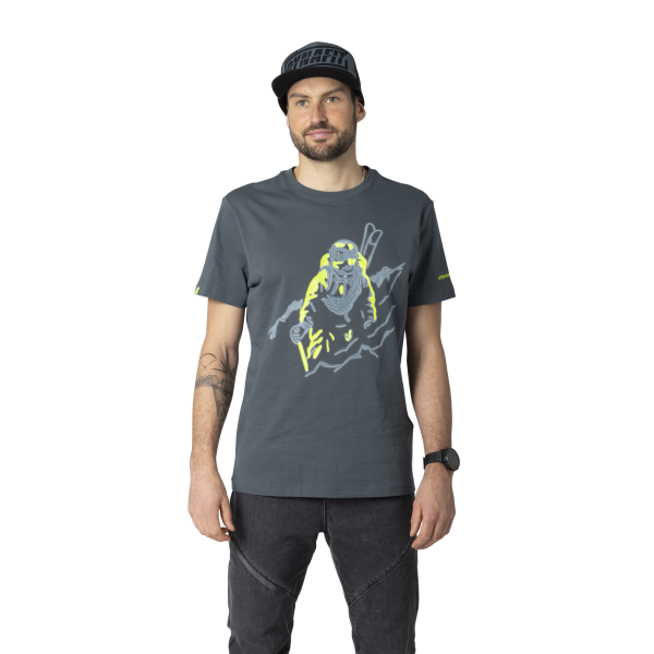 DYNAFIT Blacklight Cotton Tee Shirt Men Cinder Blacklight