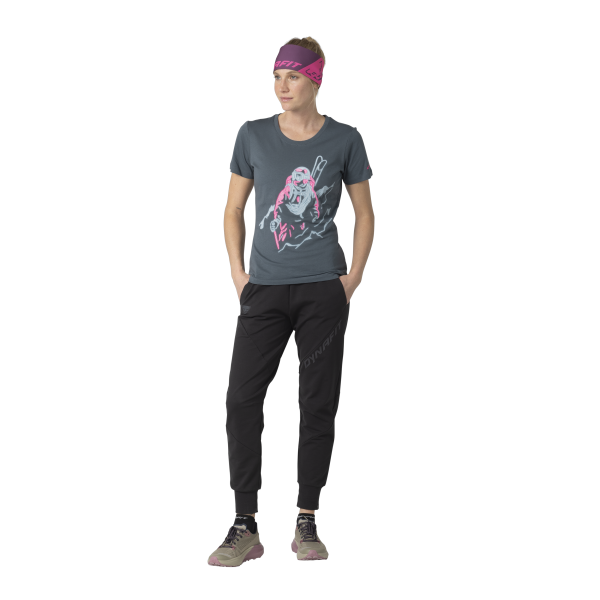 DYNAFIT Blacklight Cotton Tee Shirt Women Cinder Blacklight