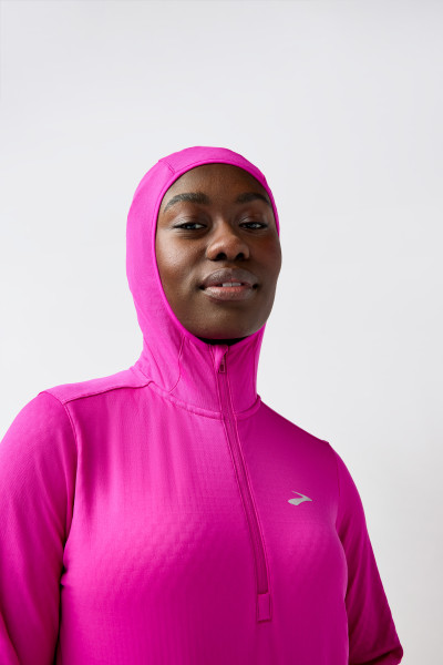 BROOKS Notch Thermal Hoodie 3.0 W Magenta