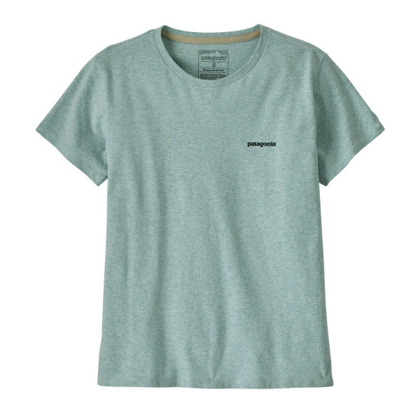 PATAGONIA Women's P-6 Logo Responsibili-Tee® Outline: Virtually Blue